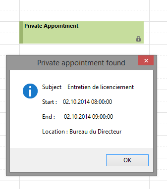 what does outlook private do